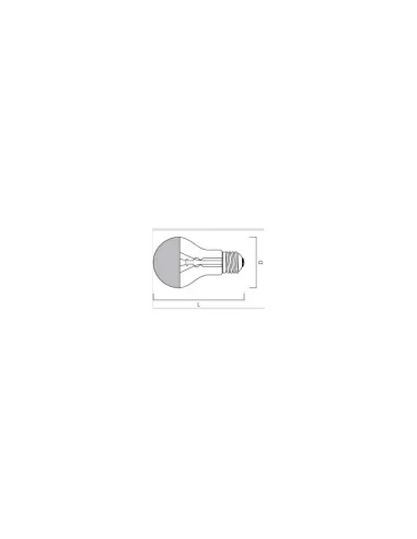 Havells sylvania 0017744 esfera plata tapa a45 40w e14 240v
